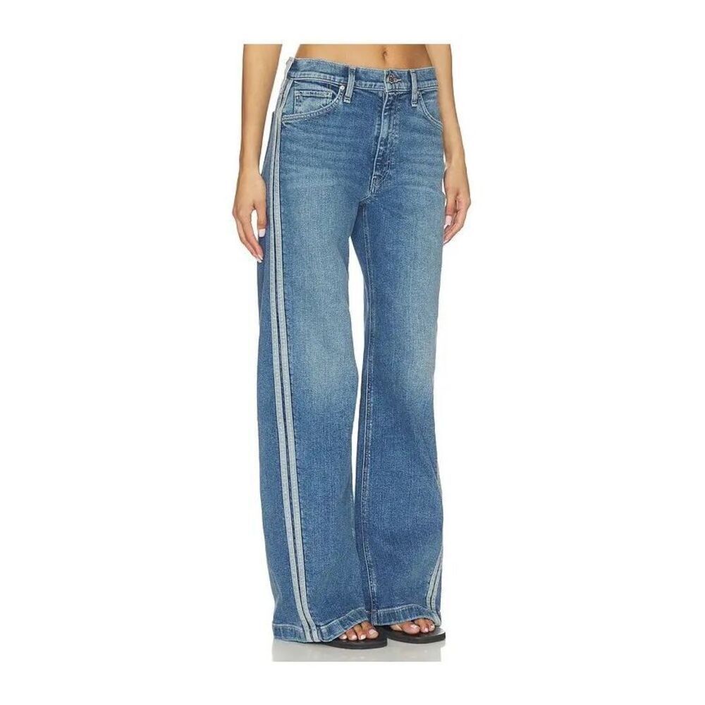 NWT Hudson Jeans HUDSON JEANS Jodie Loose Fit Wide Leg Track Pant Jeans National